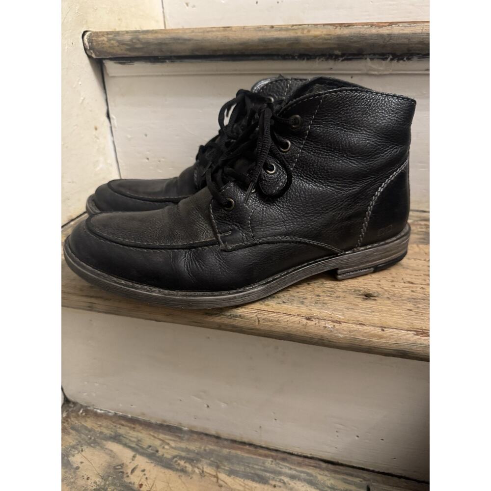 Bed Stu Curtis II Men's Leather Boots Black/Classic, Textured, US 9 Minimalist